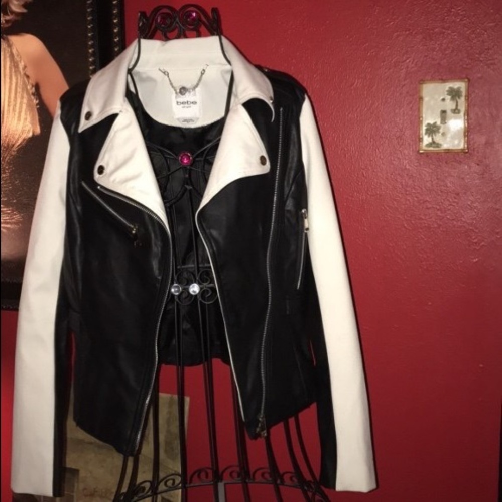 Bebe leather jacket